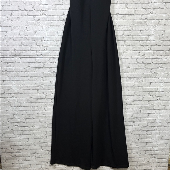 LULUS Thinking Out Loud Black Criss Bross Backless Jumpsuit size large - Picture 3 of 9